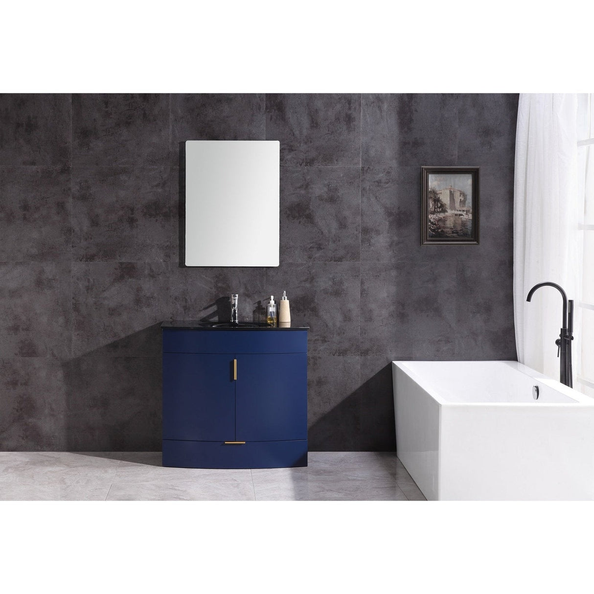 Legion Furniture 36" Blue Bathroom Vanity - Pvc WTM8130-36-B-PVC