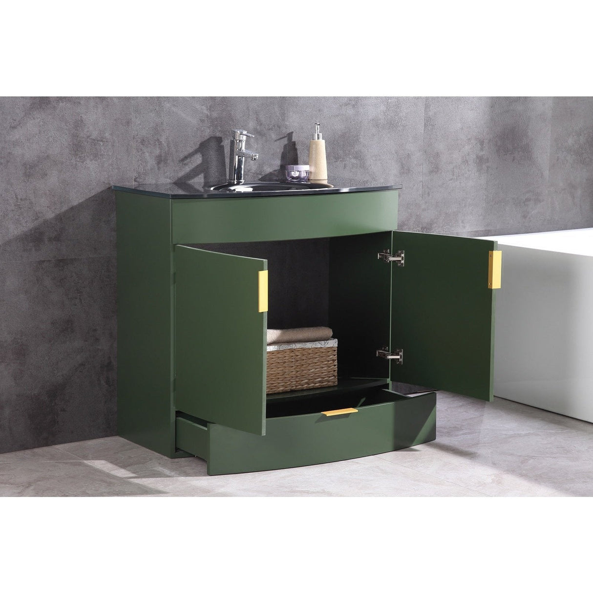 Legion Furniture 36" Vogue Green Bathroom Vanity - Pvc WTM8130-36-VG-PVC