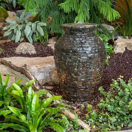 AquaScape Small Stacked Slate Urn Fountain Kit