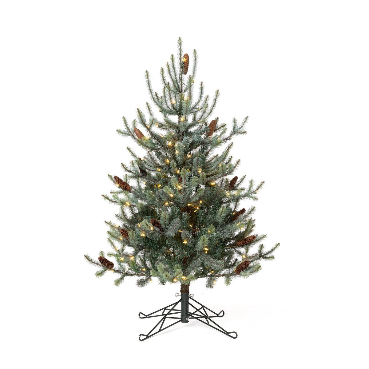 Park Hill Collection Tree Lot 4.5' Park Hill Blue Spruce Pine Tree LED Lights XPQ82163