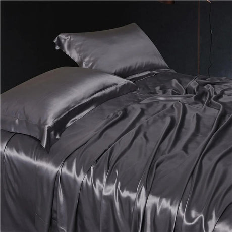 Eloise Quartz Luxury Pure Mulberry Silk Bedding Set