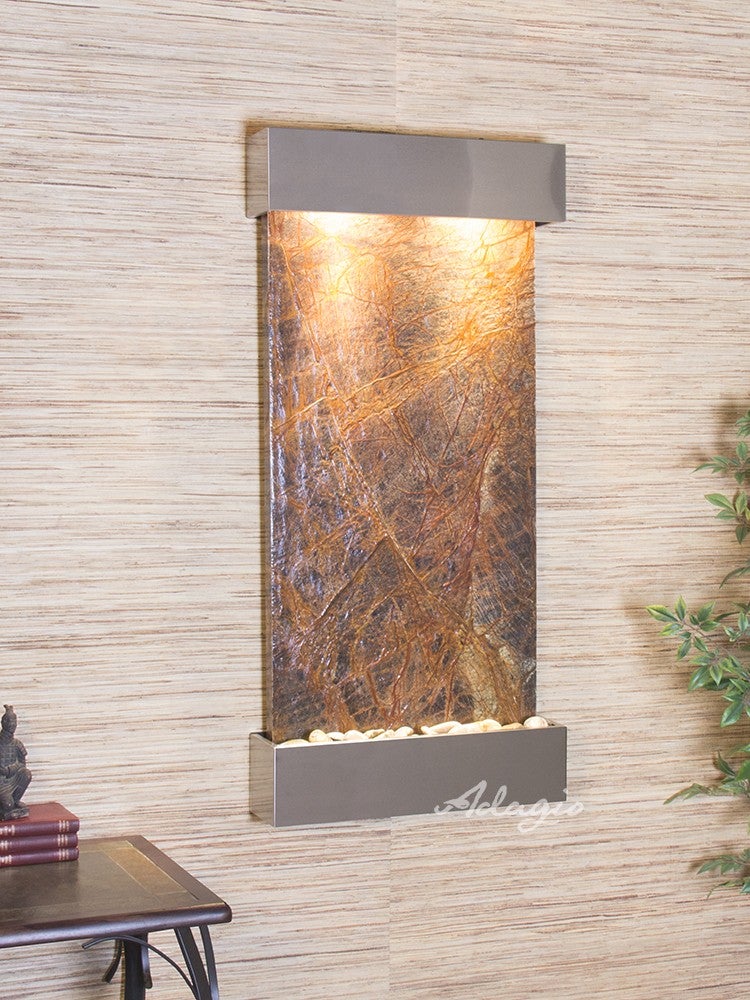 Adagio Whispering Creek Stainless Steel Brown Marble - WCS2006