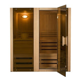 ALEKO Hemlock Indoor Wet Dry 4 Person Steam Room Sauna With Heater - STI4HEM-AP