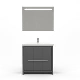 Casa Mare Alessio 32" Bathroom Vanity and Ceramic Sink Combo with LED Mirror