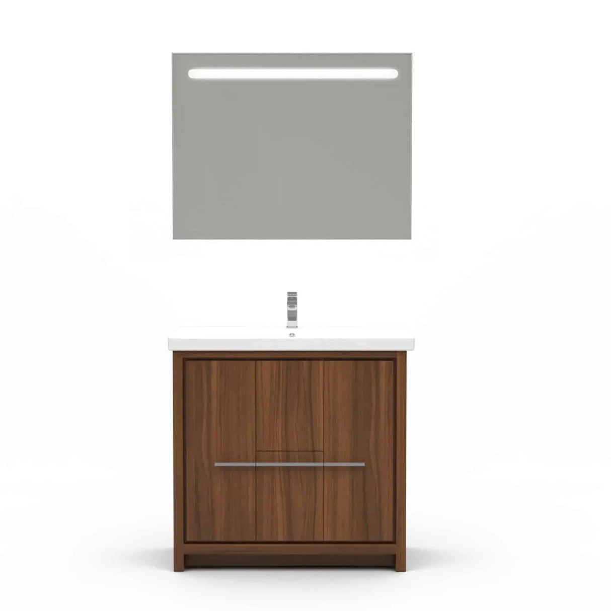 Casa Mare Alessio 32" Bathroom Vanity and Ceramic Sink Combo with LED Mirror