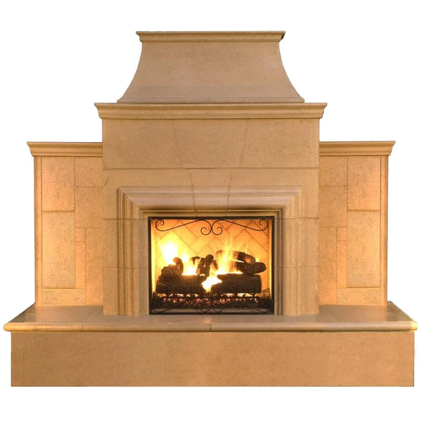 American Fyre Designs Grand Cordova 110-Inch Recessed Hearth Outdoor Gas Fireplace