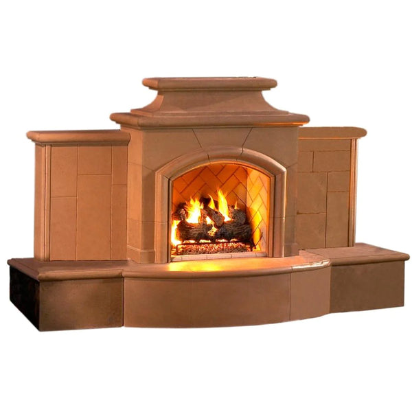 American Fyre Designs Grand Mariposa 113-Inch Freestanding Outdoor Gas Fireplace