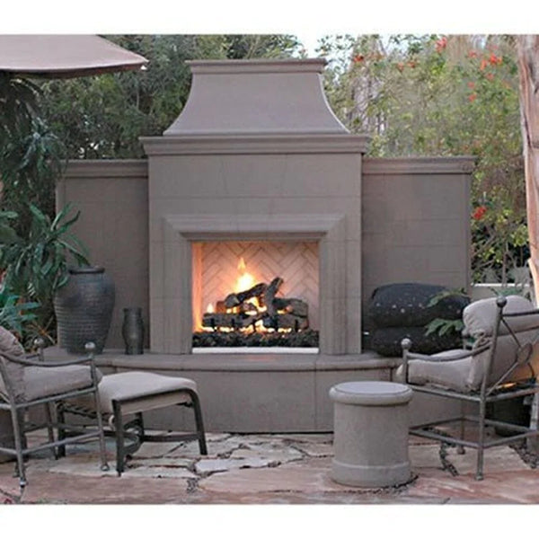 American Fyre Designs Grand Phoenix 113-Inch Freestanding Outdoor Gas Fireplace