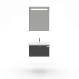 Casa Mare Aspe 24" Bathroom Vanity and Ceramic Sink Combo with LED Mirror