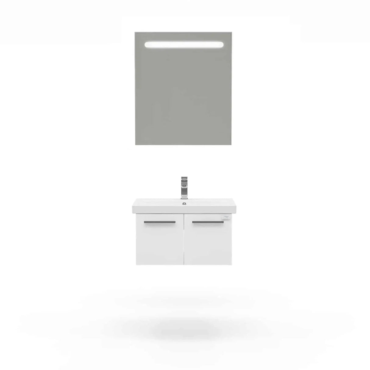 Casa Mare Aspe 24" Bathroom Vanity and Ceramic Sink Combo with LED Mirror