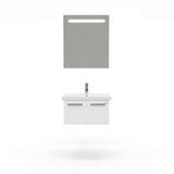 Casa Mare Aspe 24" Bathroom Vanity and Ceramic Sink Combo with LED Mirror