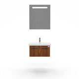 Casa Mare Aspe 24" Bathroom Vanity and Ceramic Sink Combo with LED Mirror