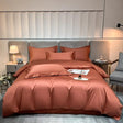 Neo Terracotta Cotton Duvet Cover Set Duvet Cover Set - Venetto Design Twin / Flat Sheet / 4 Pieces Venettodesign.com