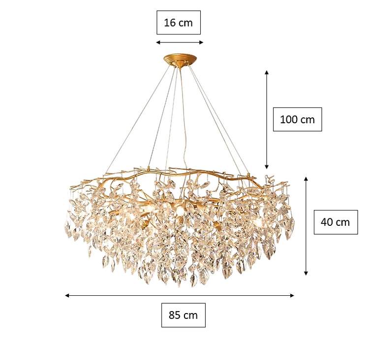 Dorit Round Modern Branch Chandeliers