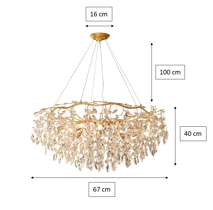 Dorit Round Modern Branch Chandeliers