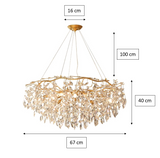 Dorit Round Modern Branch Chandeliers