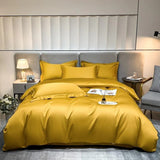 Neo Gold Silky Cotton Duvet Cover Set Duvet Cover Set - Venetto Design Twin / Flat Sheet / 4 Pieces Venettodesign.com