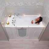 Ella's Bubbles Capri 30"x52" Acrylic Air and Hydro Massage Walk-In Bathtub