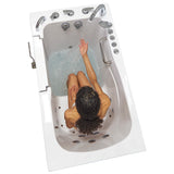 Ella's Bubbles Capri 30"x52" Acrylic Air and Hydro Massage Walk-In Bathtub