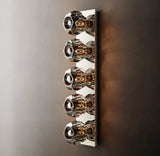 Florit Modern Crystal Ball Glass Grand Linear Wall Sconce