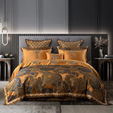 Khronom Luxury Satin Cotton Duvet Cover Set Duvet Cover Set - Venetto Design King / 10 Pieces Venettodesign.com