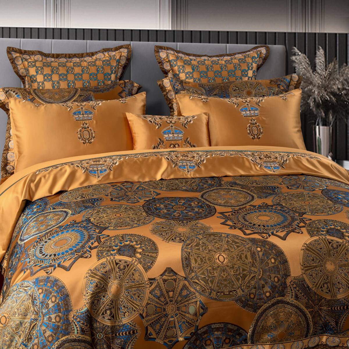 Khronom Luxury Satin Cotton Duvet Cover Set