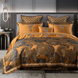 Khronom Luxury Satin Cotton Duvet Cover Set