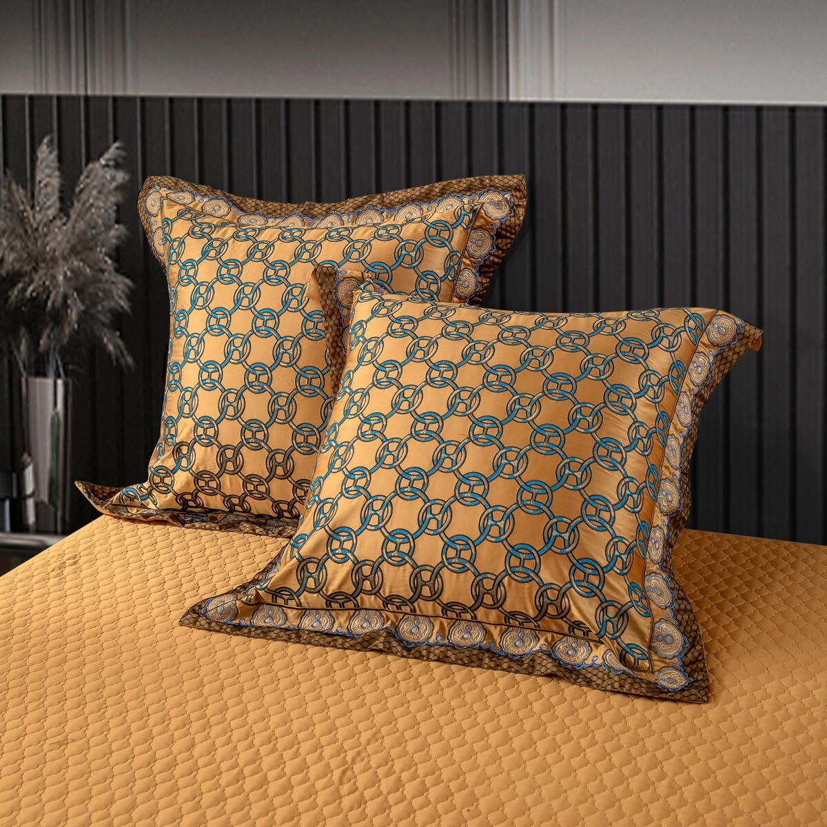 Khronom Luxury Satin Cotton Duvet Cover Set