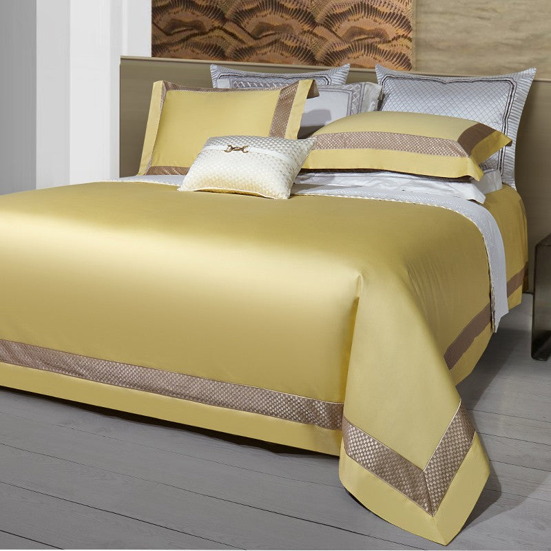 Sinatra Ecru Egyptian Cotton Duvet Cover Set