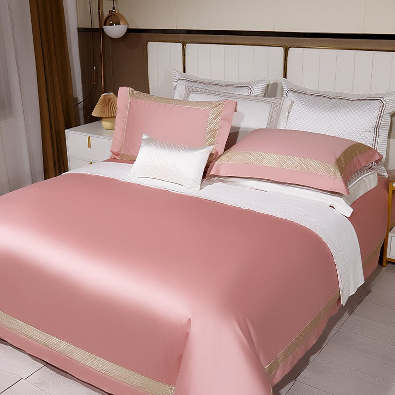 Sinatra Rose Egyptian Cotton Duvet Cover Set