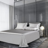 Zenith Grey Luxury Pure Mulberry Silk Bedding Set