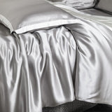 Zenith Grey Luxury Pure Mulberry Silk Bedding Set