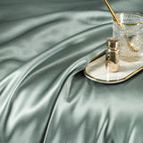 Zenith Aqua Green Luxury Pure Mulberry Silk Bedding Set