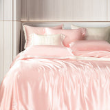 Zenith Pink Luxury Pure Mulberry Silk Bedding Set