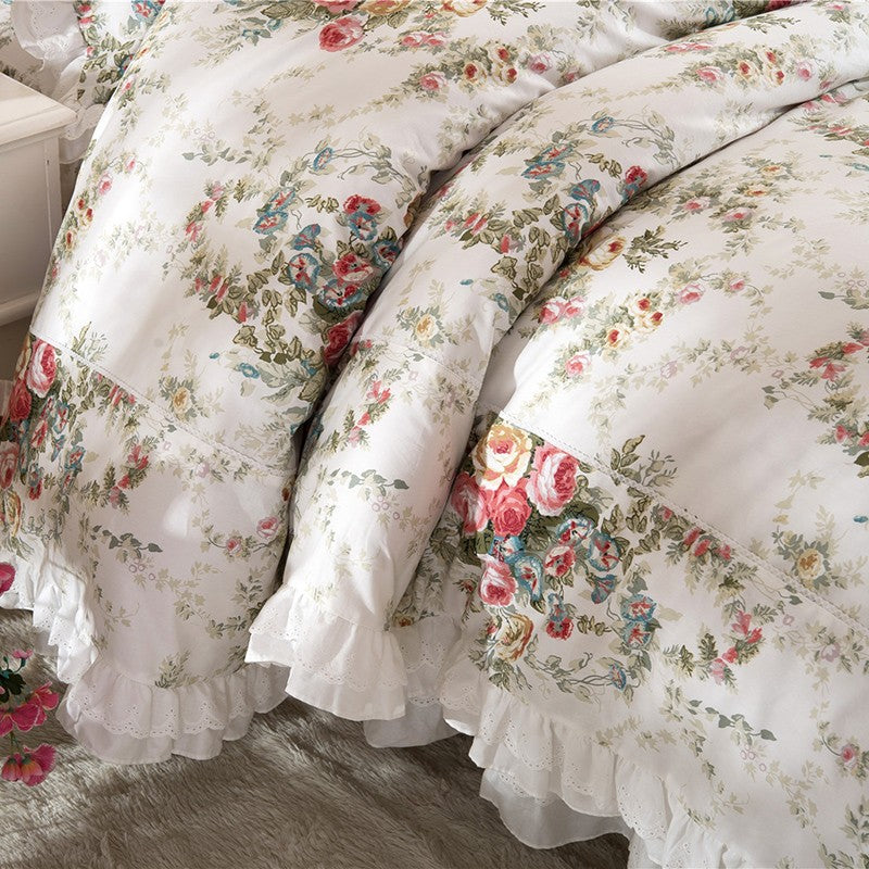 Josephine Ruffled Cotton Duvet Cover Set