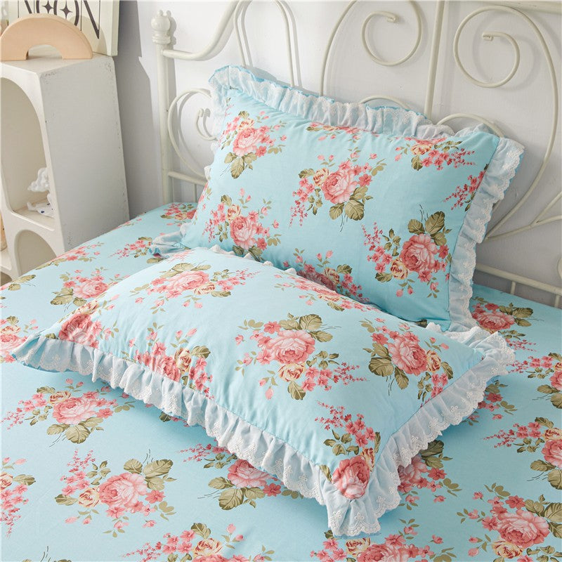 Anais Ruffled Cotton Duvet Cover Set