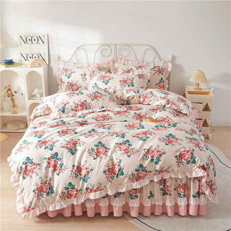 Lilou Ruffled Cotton Duvet Cover Set