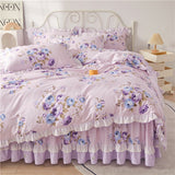 Rafaella Ruffled Cotton Duvet Cover Set