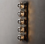 Florit Modern Crystal Ball Glass Grand Linear Wall Sconce