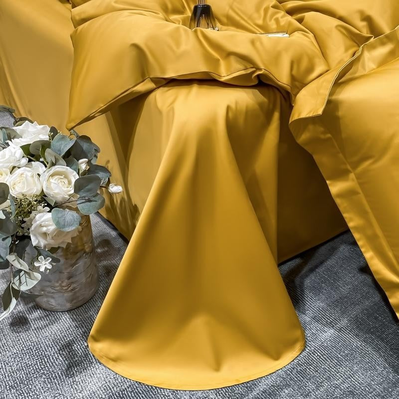 Neo Gold Silky Cotton Duvet Cover Set