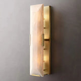 Meto Translucent Modern Calcite Linear Wall Sconce