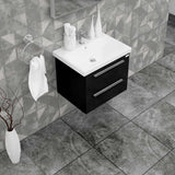 Casa Mare Elke 32" Bathroom Vanity and Ceramic Sink Combo with LED Mirror