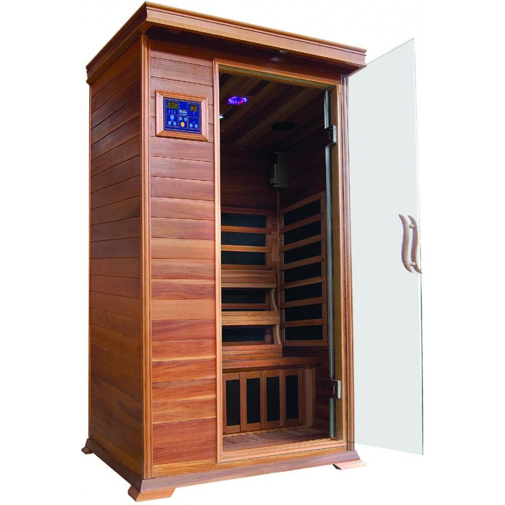 SunRay Sedona 1 Person Cedar Sauna w/ Carbon Heaters