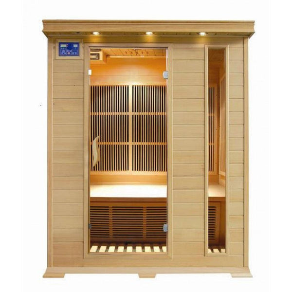 SunRay Aspen 3 Person Hemlock Sauna w/ Carbon Heaters