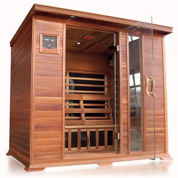 SunRay Savannah 3 Person Cedar Sauna w/ Carbon Heaters