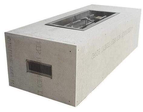 HPC Fire 60" Unfinished Rectangular Fire Pit TOR-U60X24/30X12FPPKCEK