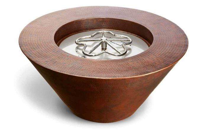 HPC Fire Hammered Copper Gas Fire Pit MESA32-MLFPK