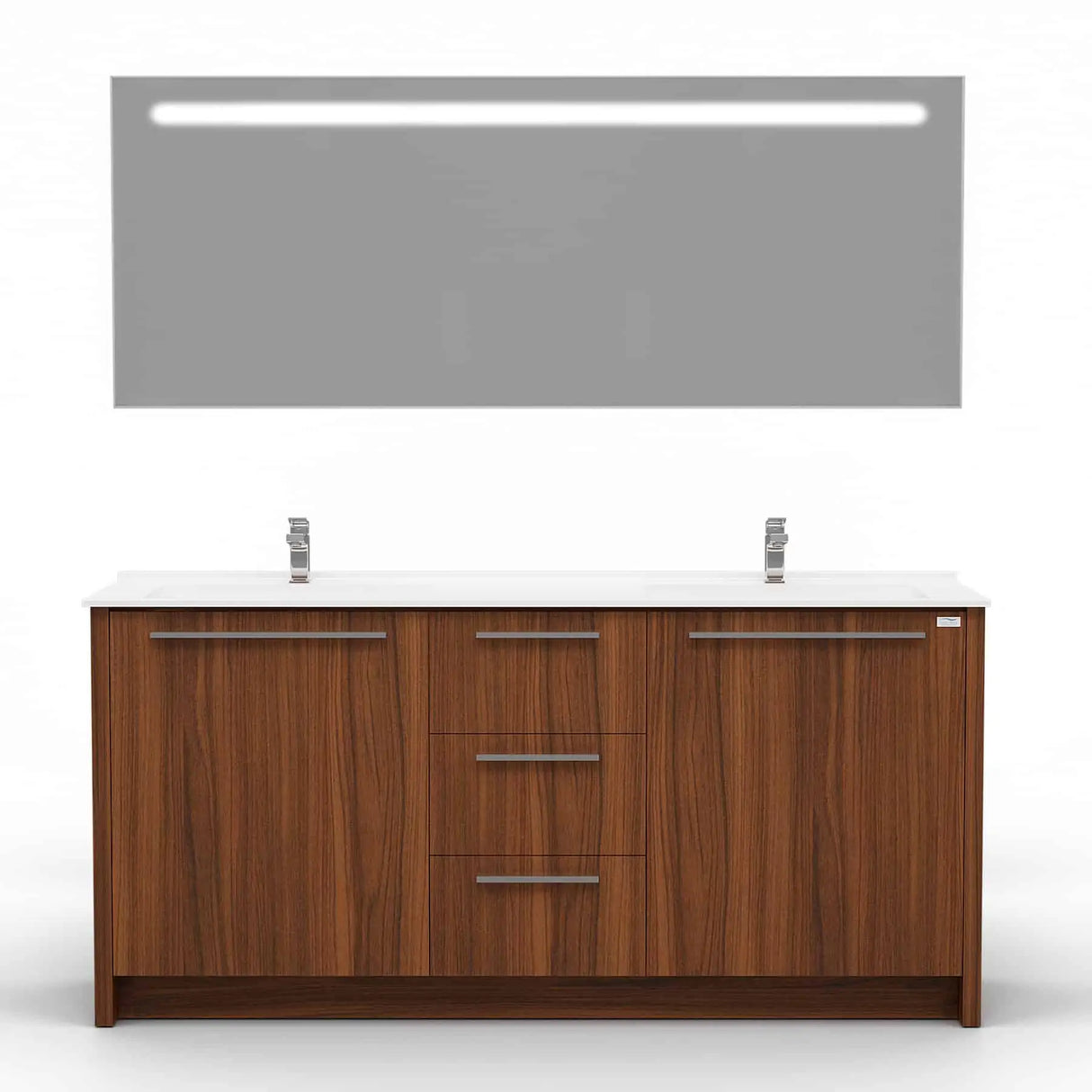 Casa Mare Nona Modern Double Sink Freestanding Bathroom Vanity and Sink Combo