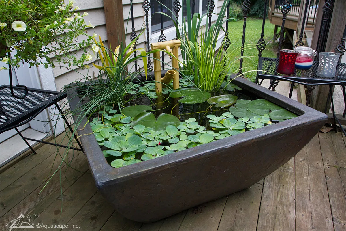 AquaScape Textured Gray Slate Patio Pond