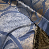 Astrid Space Blue Egyptian Cotton Duvet Cover Set